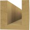 Ekena Millwork 4in. W x 4in. H x 28in. L Block Woodgrain TimberThane Rafter Tail, Primed Tan RFTUR04X04X28BLKRCPR - alternate 5